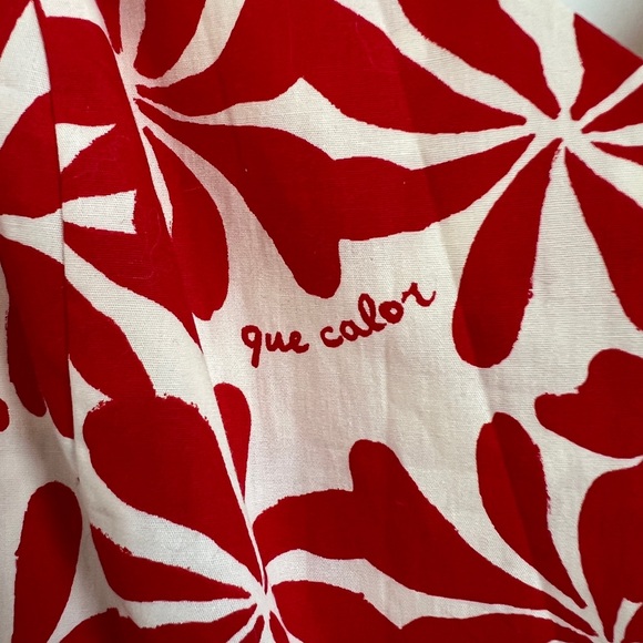 H&M NWOT Red White Floral Slip Dress - Picture 5 of 8